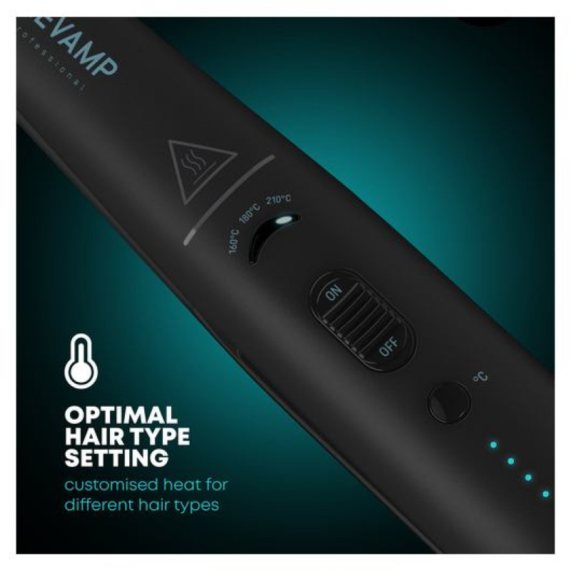 Revamp ST-1700X-EU2 Progloss Liberate Cordless Ceramic Compact Hair Straightener Black