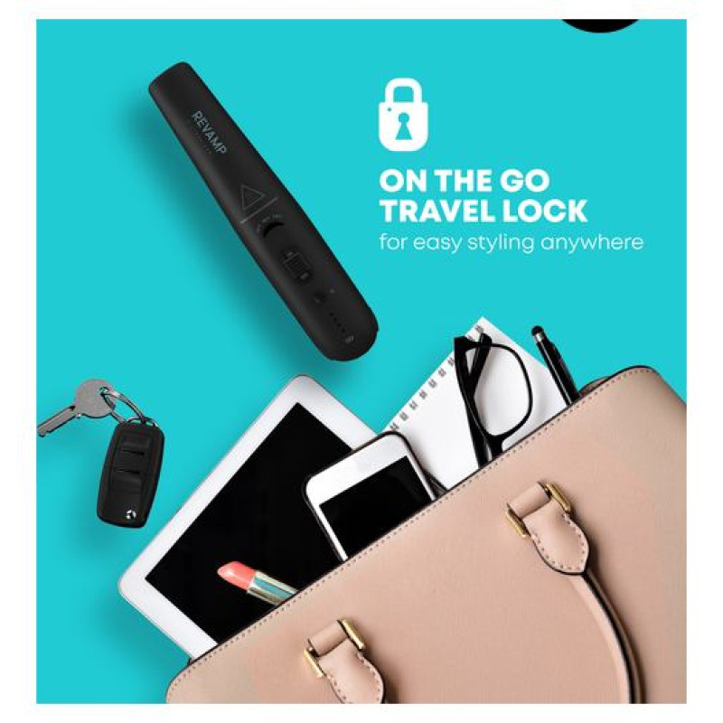 Revamp ST-1700X-EU2 Progloss Liberate Cordless Ceramic Compact Hair Straightener Black