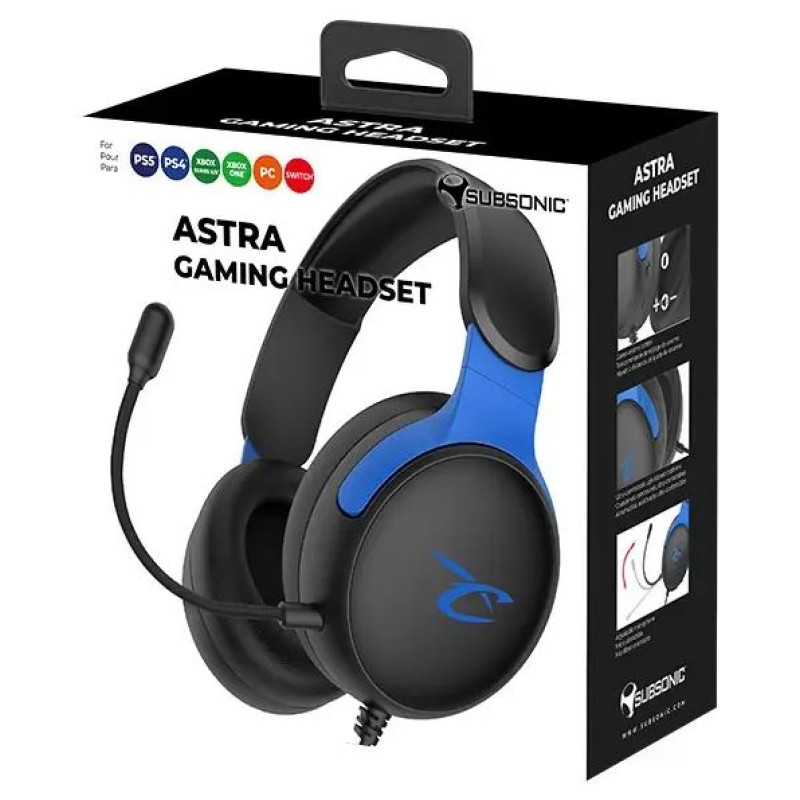 Subsonic Astra Gaming Headset Black/Blue