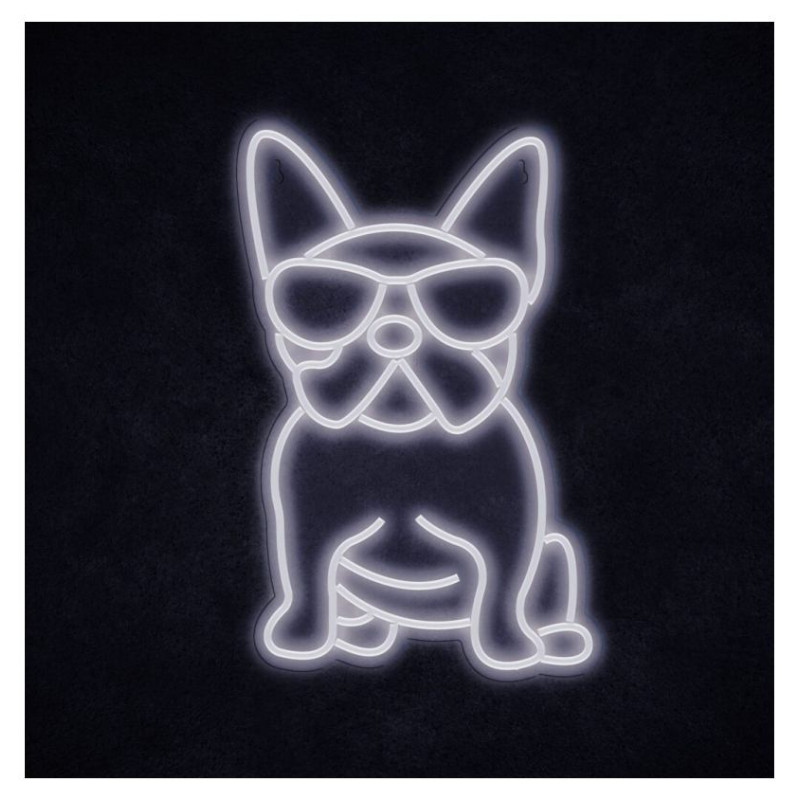 Manta SNL66WH Style Neon Lights FRENCH BULLDOG White
