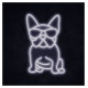 Manta SNL66WH Style Neon Lights FRENCH BULLDOG White