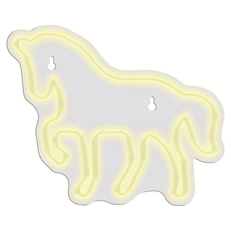 Manta SNL103WH Style Neon Lights HORSE  White