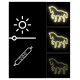 Manta SNL103WH Style Neon Lights HORSE  White