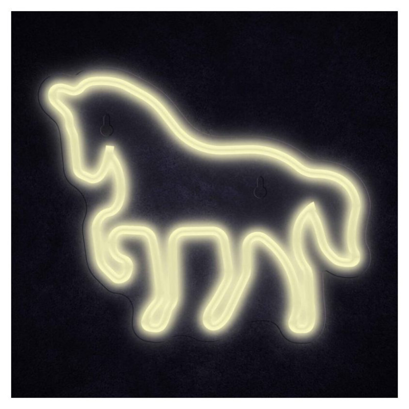 Manta SNL103WH Style Neon Lights HORSE  White
