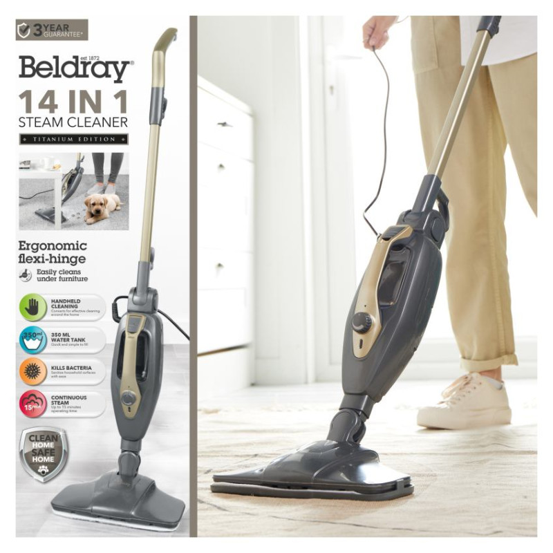 Beldray BEL01732TTVDE 14 in1 Steam Cleaner