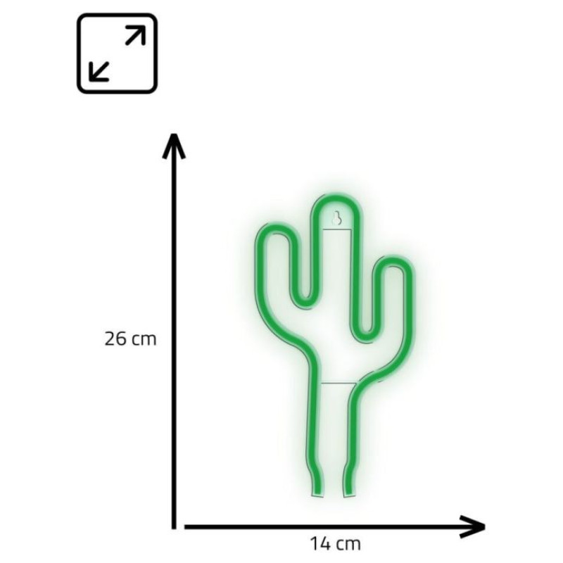 Manta SNL74GN Style Neon Lights CACTUS green