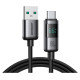 Joyroom S-A16 Pro Prism Series 66W USB-A - USB-C Cable with Display 1.2m - Black