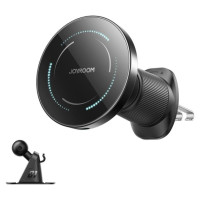 Joyroom JR-ZS502 MagSafe Compatible Car Holder with Wireless Charger for Air Vent/Dashboard - Black