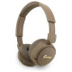 Guess Metal Logo Script Over-Ear Headphones - Brown