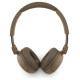 Guess Metal Logo Script Over-Ear Headphones - Brown