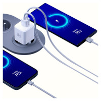 3Mk Protection 3mk Hyper GaN Charger 20W QC4+ PD PPS USB-C USB-A Wall Charger - White