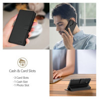 Tech-Protect Wallet Case for Xiaomi Redmi 15C - Black