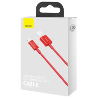 Baseus Superior USB - Lightning cable 2.4 A 1 m red (CALYS-A09)