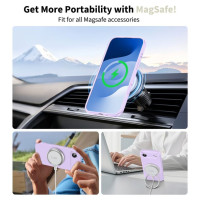 Tech-Protect Silicone MagSafe Case for iPhone 17 Air - Purple