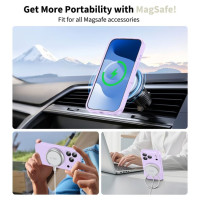 Tech-Protect Silicone MagSafe Case for iPhone 17 Pro Max - Purple