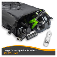 Rockbros 30140022001 waterproof bicycle bag for trunk - black
