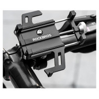 Rockbros 699-BK Aluminum Alloy Bicycle Phone Holder - Black