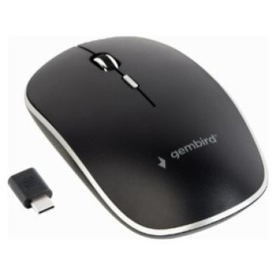 Gembird Silent Wireless Optical Type-C Mouse Black