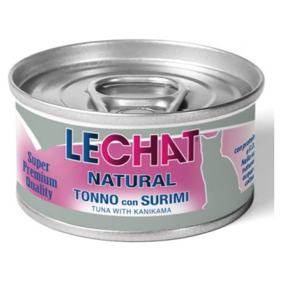 Lechat Natural Tuna with Surimi 80 g - konservi kaķiem