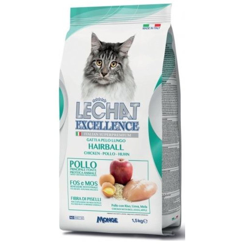 Lechat Excellence Hairball 0,4 kg - barība kaķiem