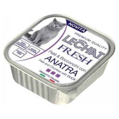Lechat Fresh duck 100 g - konservi kaķiem