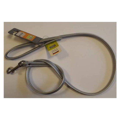 Hunter Leash Modern Art 13/110  Faux Leather silver/Faux Leather silver
