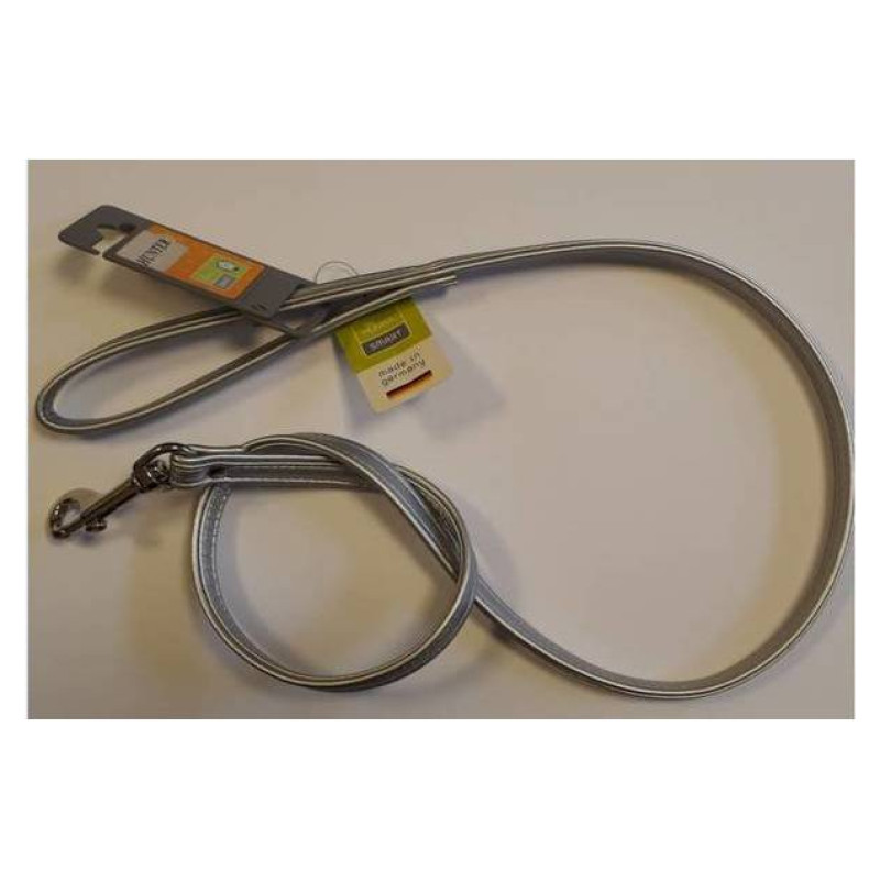 Hunter Leash Modern Art 13/110  Faux Leather silver/Faux Leather silver