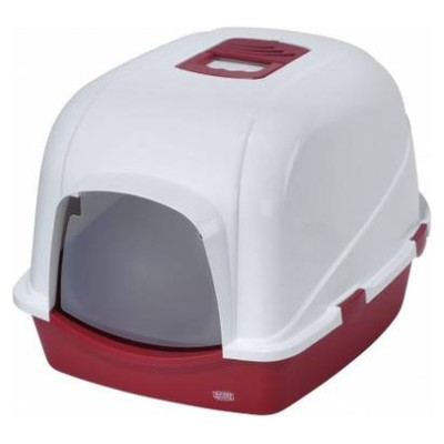 Europet Bernina Slēgtā kaķu tualete JUMBO 56x70x46 cm bordo