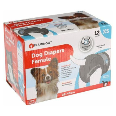 Flamingo autiņi suņiem XS 28-40 cm 12gab.