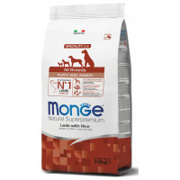 Monge Dog All Breeds Puppy and Junior Lamb with Rice 2,5 kg