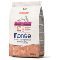 Monge Dog Extra Small Adult Monoprotein Salmon with Rice 0,8 kg