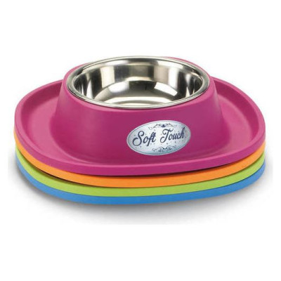 Georplast Metāla bļoda ar gumijas paliktni SOFT TOUCH 20x3,5cm, daž.krāsas