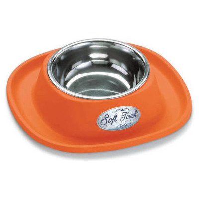 Georplast Metāla bļoda ar gumijas paliktni SOFT TOUCH 20x3,5cm, daž.krāsas