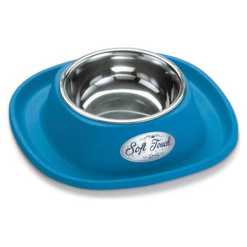 Georplast Metāla bļoda ar gumijas paliktni SOFT TOUCH 20x3,5cm, daž.krāsas