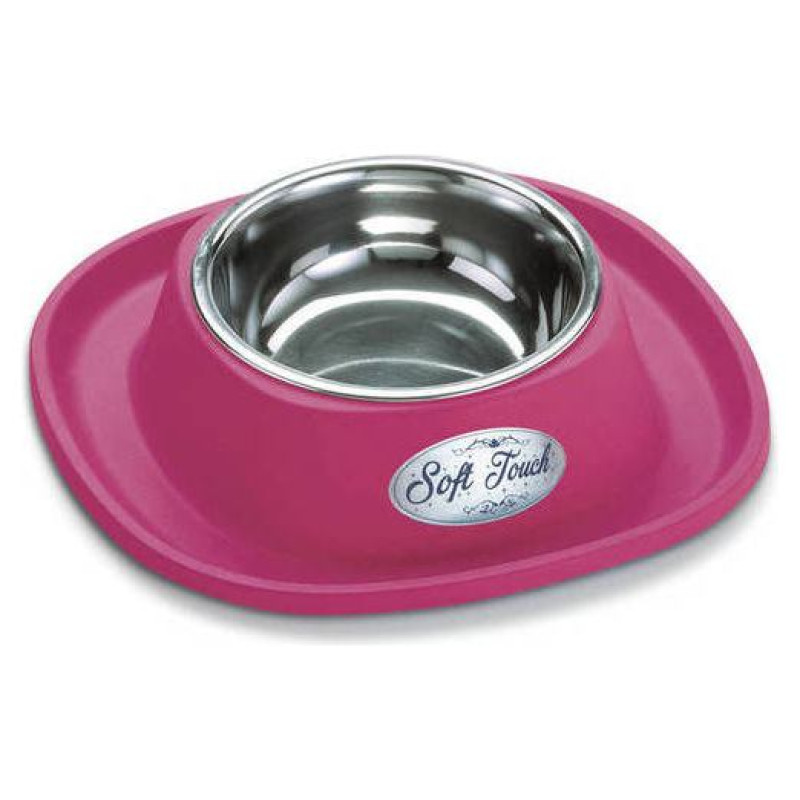 Georplast Metāla bļoda ar gumijas paliktni SOFT TOUCH 20x3,5cm, daž.krāsas