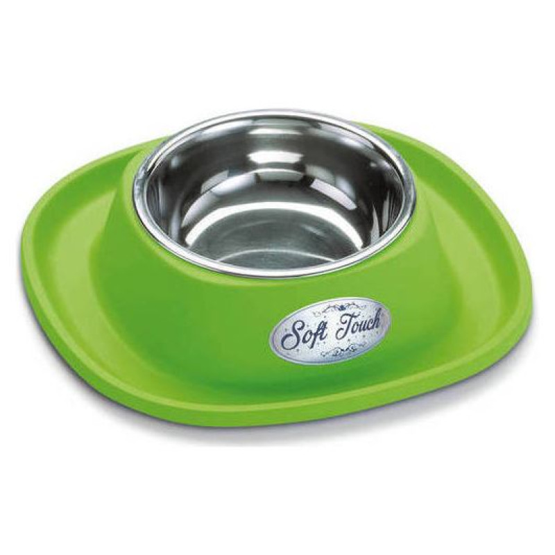 Georplast Metāla bļoda ar gumijas paliktni SOFT TOUCH 20x3,5cm, daž.krāsas