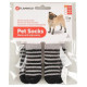 Flamingo pretslīdes zeķes suņiem XS 39x28mm BLACK/GREY 4gab.