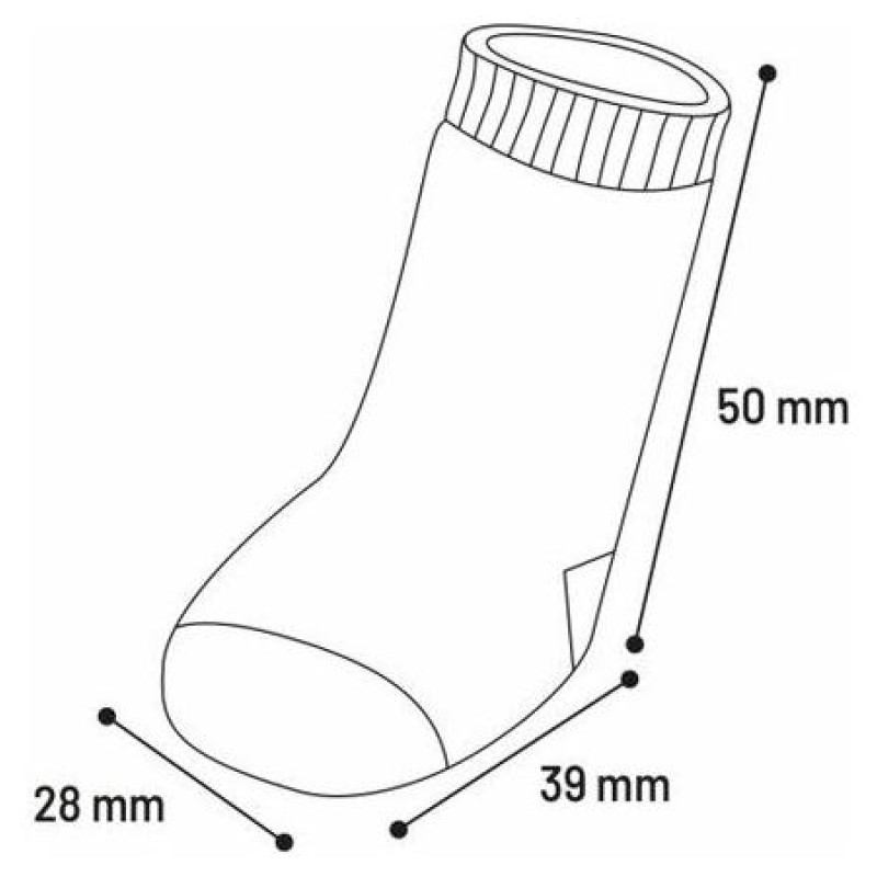 Flamingo pretslīdes zeķes suņiem XS 39x28mm BLACK/GREY 4gab.