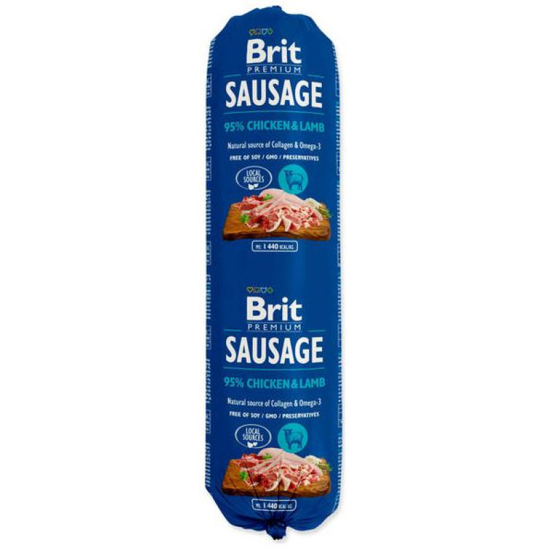 Brit PREMIUM wet Chicken & Lamb 800 g konservi suņiem