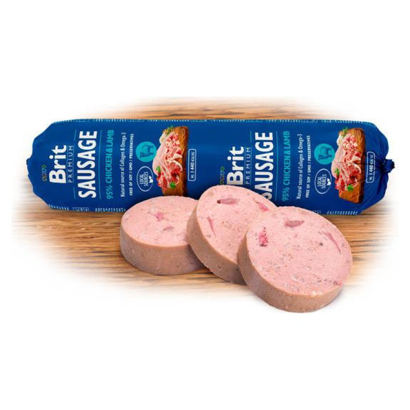 Brit PREMIUM wet Chicken & Lamb 800 g konservi suņiem