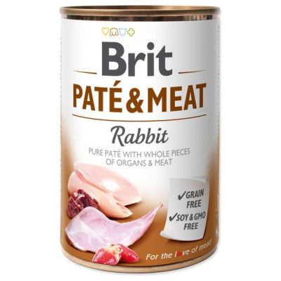 Brit CARE wet Rabbit Pat&eacute; & Meat 400 g konservi suņiem