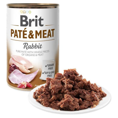 Brit CARE wet Rabbit Pat&eacute; & Meat 400 g konservi suņiem