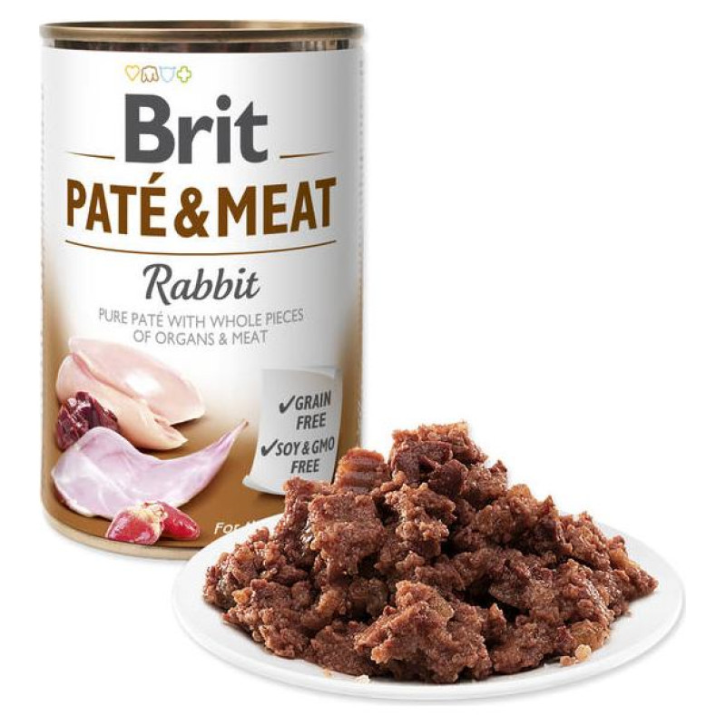 Brit CARE wet Rabbit Pat&eacute; & Meat 400 g konservi suņiem