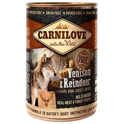 Carnilove Wild Meat Venison & Reindeer 400 g konservi suņiem