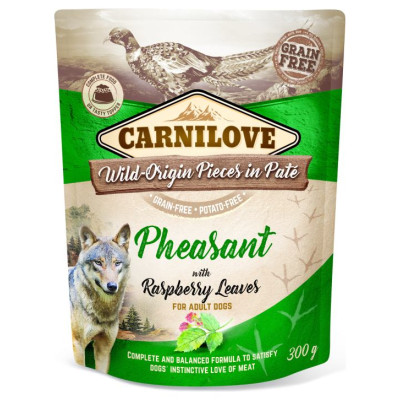 Carnilove Pate Pheasant with Raspberry Leaves 300 g konservi suņiem