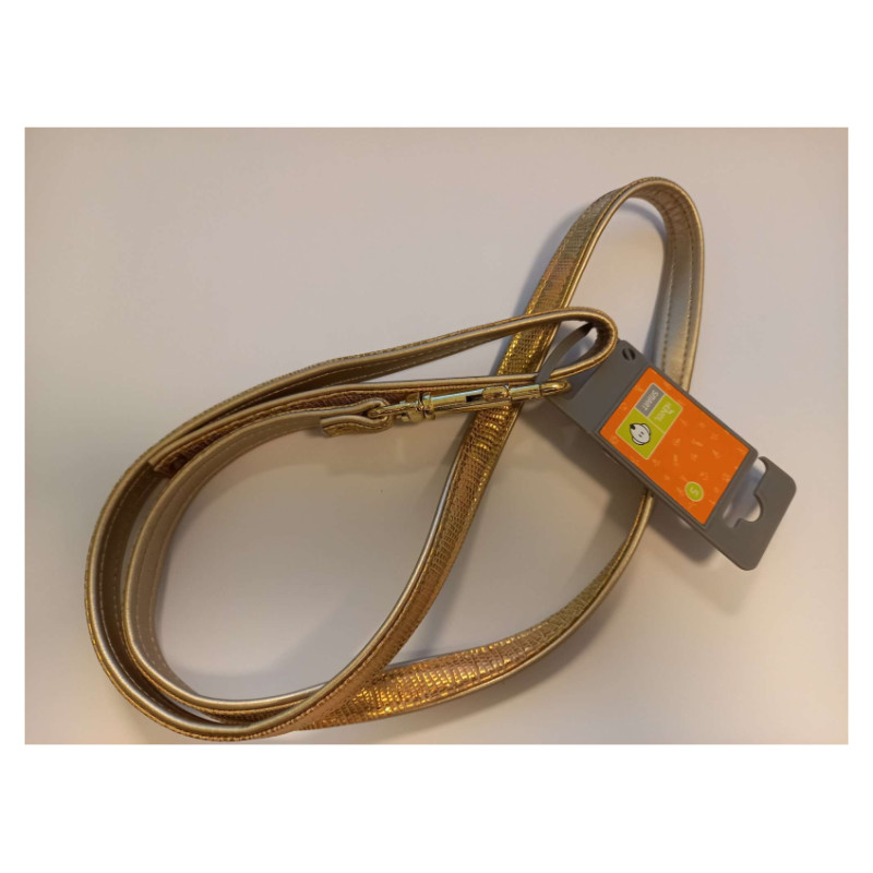 Hunter Leash Modern Art Gold Edition 11/110 Faux Leather gold Kroko/ Faux Lea