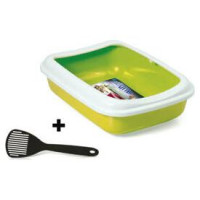Georplast Atvērtā kaķu tualete ar apmali Junior 38x28x10,5 cm, dažādas krāsas