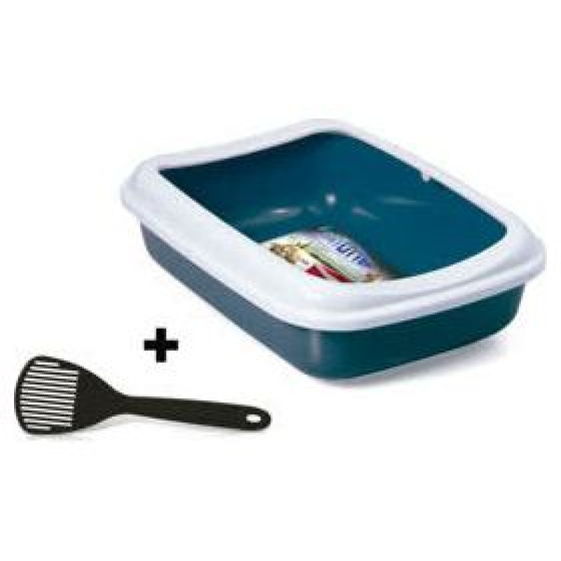 Georplast Atvērtā kaķu tualete ar apmali Junior 38x28x10,5 cm, dažādas krāsas