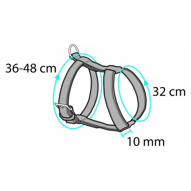 Flamingo kru&scaron;u siksna ar pavadu kaķiem Black&Red 110x10cm