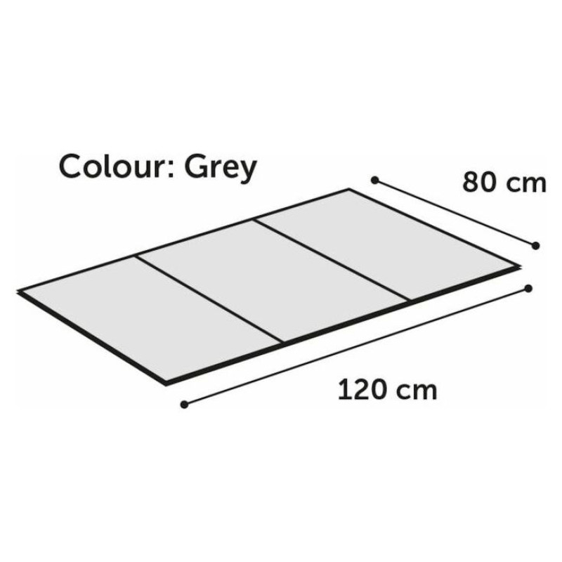 Flamingo FRESK atvēsino&scaron;s paklājs GREY XXL 120x80cm